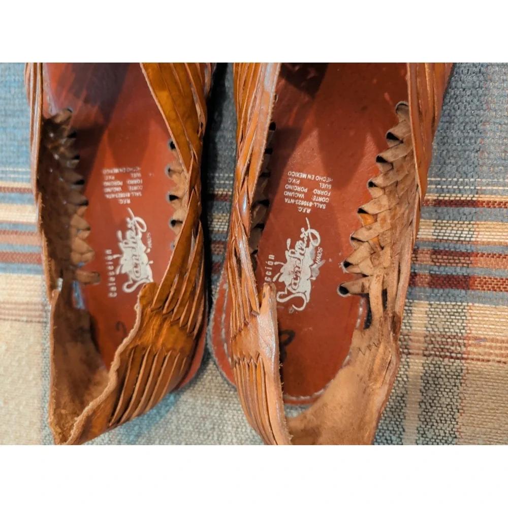Sanchez Woven Leather Sandals Men's 11.25